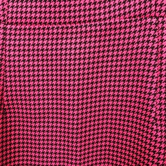 Bershka Houndstooth Overall Mini Dress Pink&Black New Without Tags Medium - Picture 5 of 9